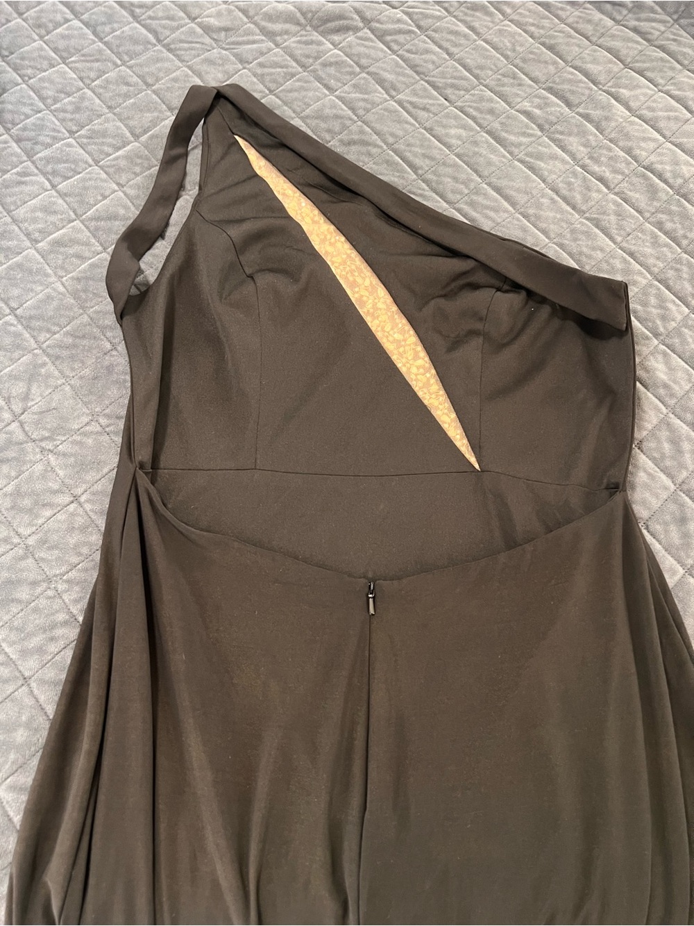 Mac Duggal Maxi One Shoulder Dress Women’s Medium Rhinestone Formal Evening B19 - Picture 11 of 11